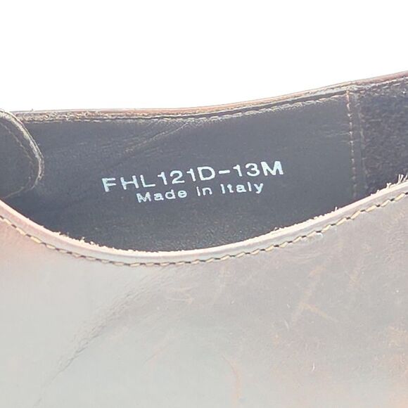 Paul Fredrick Dark Brown Leather Loafers Monk Strap Size 13 US Made In Italy - Picture 8 of 8